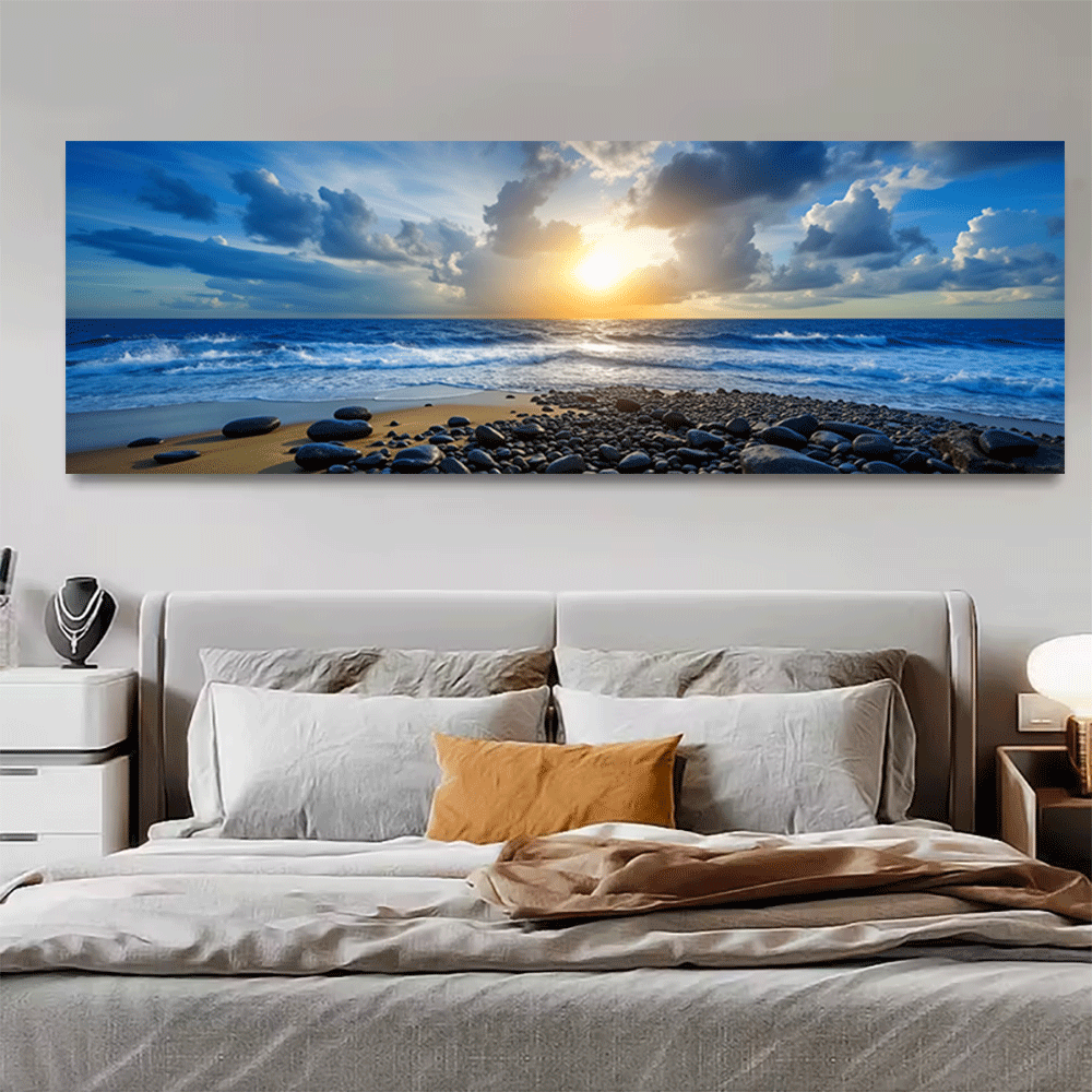 Interior Design Usa - 1PC-캔버스 포스터 프레임이 없는 바다 일몰