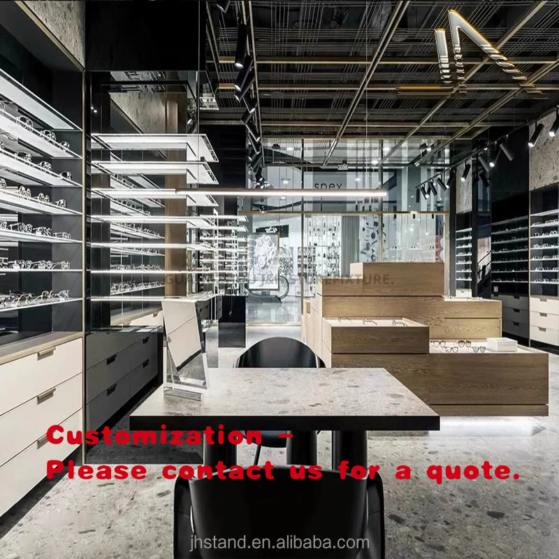 Interior Design Usa - 맞춤형 안경점 안경 진열대 인테리어 디자인