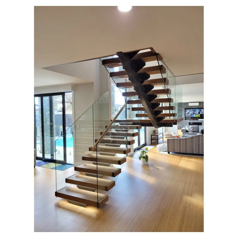 맞춤형 인기 상품 맞춤형 내부 오크 계단 원목 디딤판  - Interior Design Usa 리뷰 및 가격