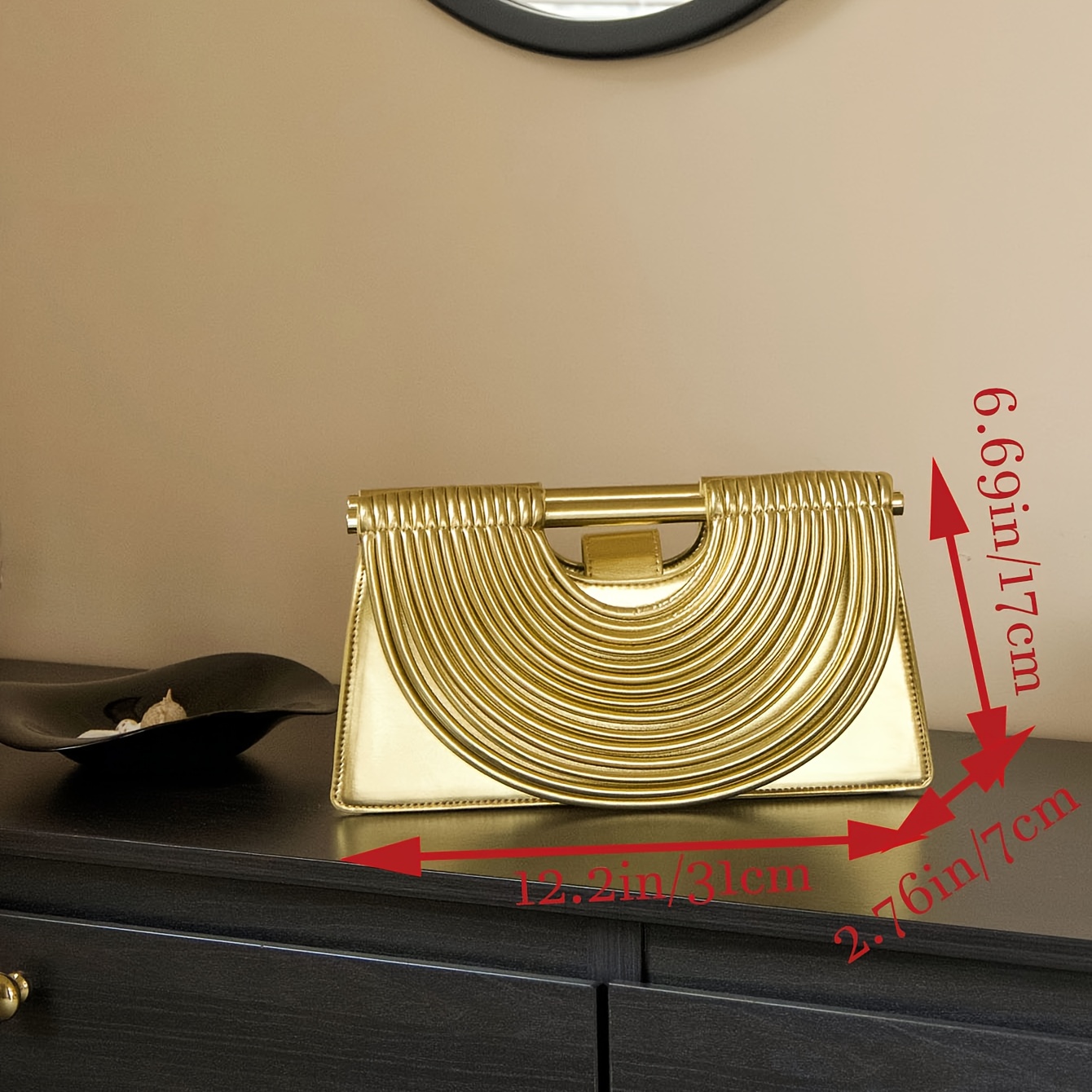 2025 여성용 새 골드 럭셔리 디자이너 브랜드 핸드메 - Interior Design Gold 리뷰 및 가격